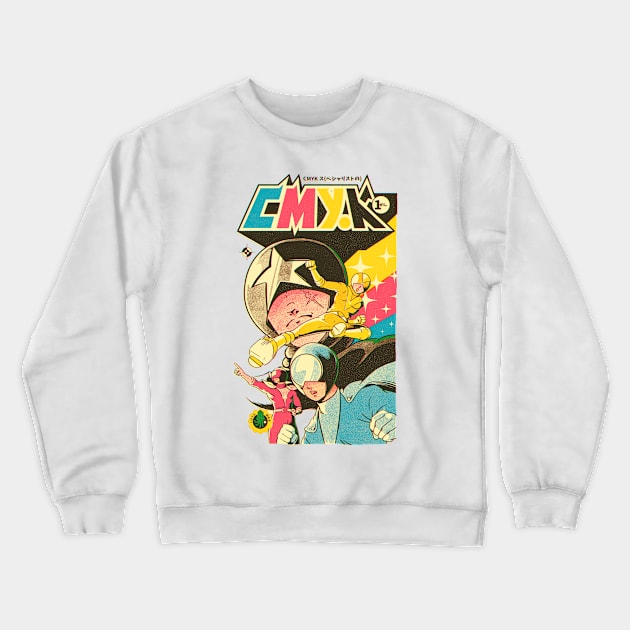 CMYK Crewneck Sweatshirt by mathiole